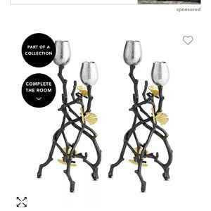 Michael Aram Butteryfly Ginkgo candleholder